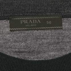 Prada Navy Blue Wool Crewneck T-Shirt L