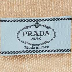 Prada Beige Wool Crewneck Sweater L
