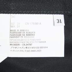 Prada Black Denim Regular Fit Jeans M Waist 32"