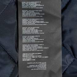 Prada Navy Blue Nylon Quilted Zip Up Jacket XL
