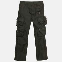 Prada Black Nylon Cargo Pants S