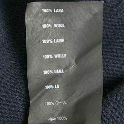 Pre Owned Prada Navy Blue Wool Knit Cardigan XL