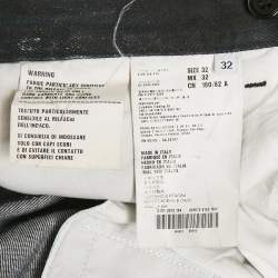 Prada Black Washed Denim Jeans M Waist 33"