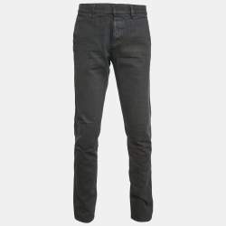 Prada Black Washed Denim Jeans M Waist 33"