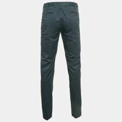 Prada Navy Blue Cotton Tailored Trouser M
