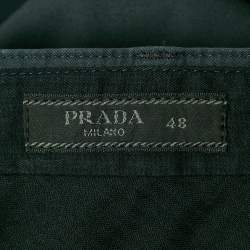 Prada Navy Blue Cotton Tailored Trouser M