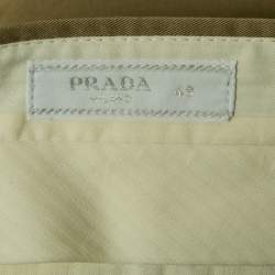 Prada Beige Gabardine Formal Trousers M