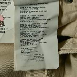 Prada Beige Cotton Drill Regular Fit Trousers M