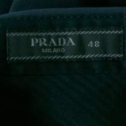 Prada Blue Gabardine Formal Trousers M