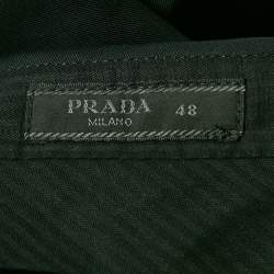 Prada Navy Blue Gabardine Trousers M