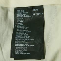 Prada Light Blue Cotton Regular Fit Trousers M
