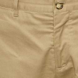 Prada Beige Gabardine Regular Fit Trousers M