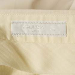 Prada Beige Cotton Regular Fit Trousers M
