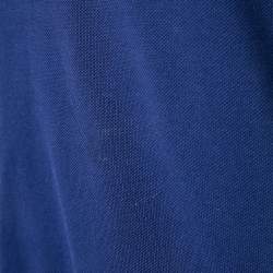 Prada Blue Cotton Knit Polo T-Shirt XL