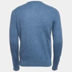 Prada Blue Wool Crewneck Sweater L