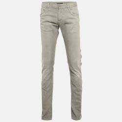 Prada Grey Denim Regular Fit Jeans L Waist 33"