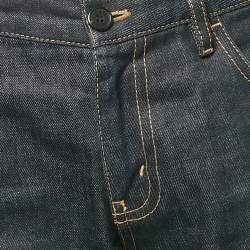 Prada Navy Blue  Denim Regular Fit Jeans L Waist 34"