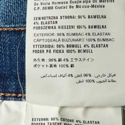 Prada Blue Denim Tapered Leg Jeans L