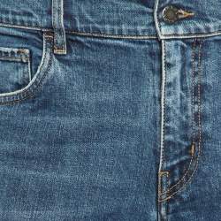 Prada Navy Blue Denim Straight Leg Jeans M Waist 34" 