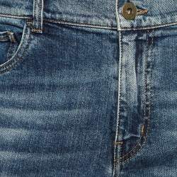 Prada Navy Blue Denim Tapered Leg Jeans L Waist 35" 
