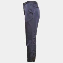Prada Navy Blue Nylon Pants XL