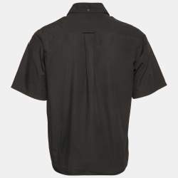 Prada x James Jean Black Monkey Laser Print Poplin Shirt M