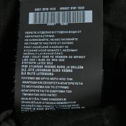 Prada Black Cotton Velcro Detail Jogger Pants L