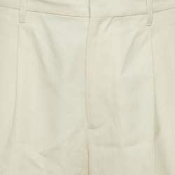 Prada Cream Cotton Bermuda Shorts L