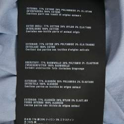 Pre Owned Prada Blue Cotton Button Front Long Sleeve Shirt XL