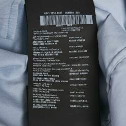 Pre Owned Prada Blue Cotton Button Front Long Sleeve Shirt XL