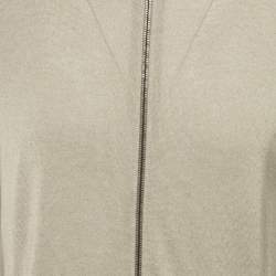 Prada Beige Wool Knit Zip-Up Hooded Jacket XL
