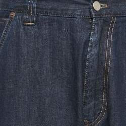 Pre Owned Prada Blue Denim Straight Leg Jeans S Waist 32"