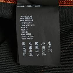 Prada Black Cotton Drill Button Front Long Sleeve Jacket M