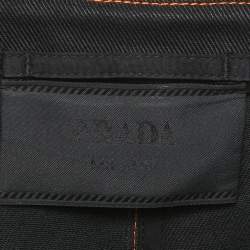 Prada Black Cotton Drill Button Front Long Sleeve Jacket M