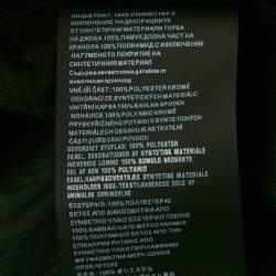 Pre Owned Prada Black Synthetic Velcro Detail Pants XL