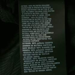 Pre Owned Prada Black Synthetic Velcro Detail Pants XL