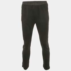 Prada Black Nylon Knit Jogger Pants M
