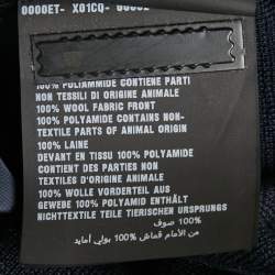 مملوكة مسبقًا Prada Navy Blue Wool & Nylon Paneled Cardigan L