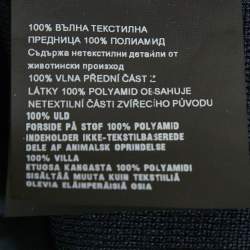 مملوكة مسبقًا Prada Navy Blue Wool & Nylon Paneled Cardigan L