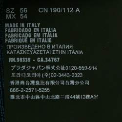 Pre Owned Prada Navy Blue Wool Knit Long Sleeve Cardigan XXL