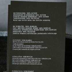 Pre Owned Prada Blue Patterned Cotton Trousers L