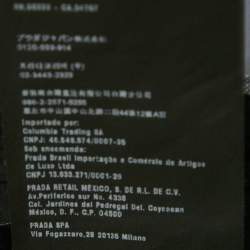 Pre Owned Prada Blue Patterned Cotton Trousers L