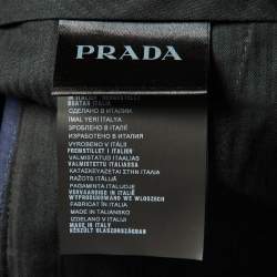 Pre Owned Prada Navy Blue Wool Tailored Trousers XXXL