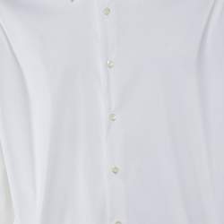 Pre Owned Prada Off-White Cotton Button Front Shirt XXXL