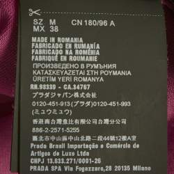 مملوكة مسبقًا Prada Pink Cotton Pique Polo T-Shirt M