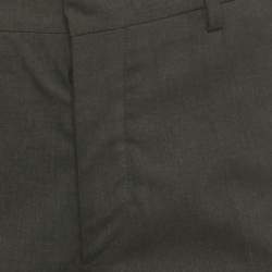 Pre Owned Prada Black Wool Tailored Trousers S