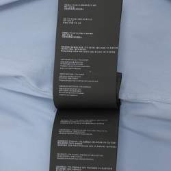 Pre Owned Prada Light Blue Stretch Cotton Long Sleeve Shirt S