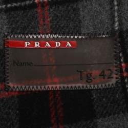 Pre Owned Prada Black Wool Blend Cape XXS