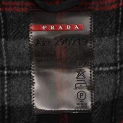 Pre Owned Prada Black Wool Blend Cape XXS