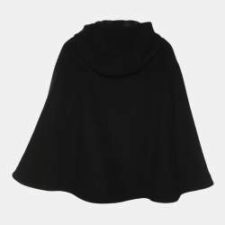Pre Owned Prada Black Wool Blend Cape XXS